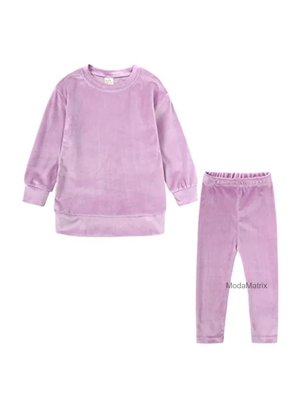 Girls Velour Sweatsuit Set - Fleece Pullover & Jogger Pants